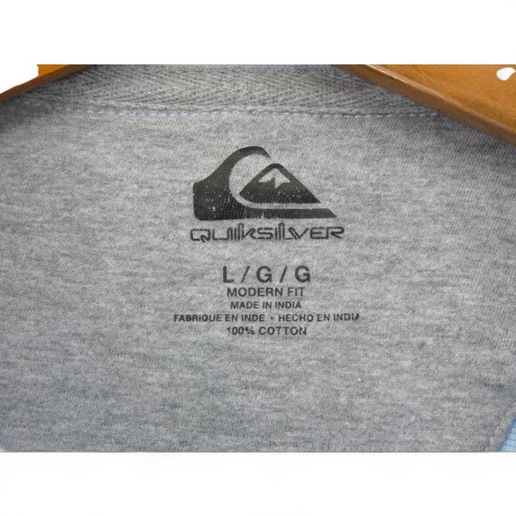 Quicksilver Men's Festival Light Powder Pastel Sky Blue Short Sleeve Polo Size L - Picture 5 of 6